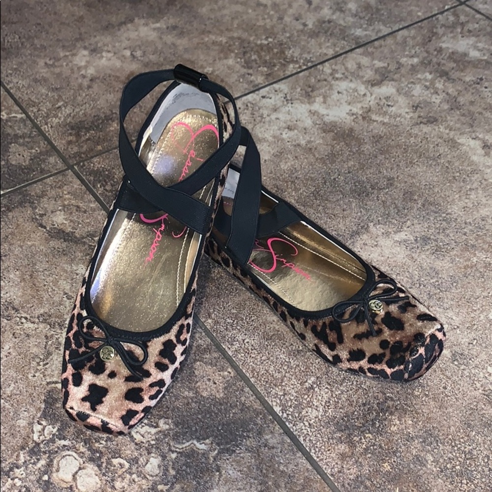 Jessica Simpson Leopard Print Dress Shoes for Kids